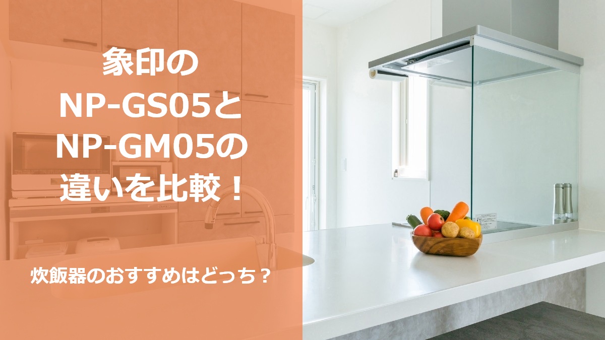 象印のNP-GS05とNP-GM05の違いを比較 炊飯器のおすすめはどっち